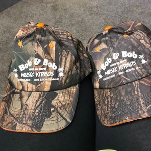 2 camo ball caps